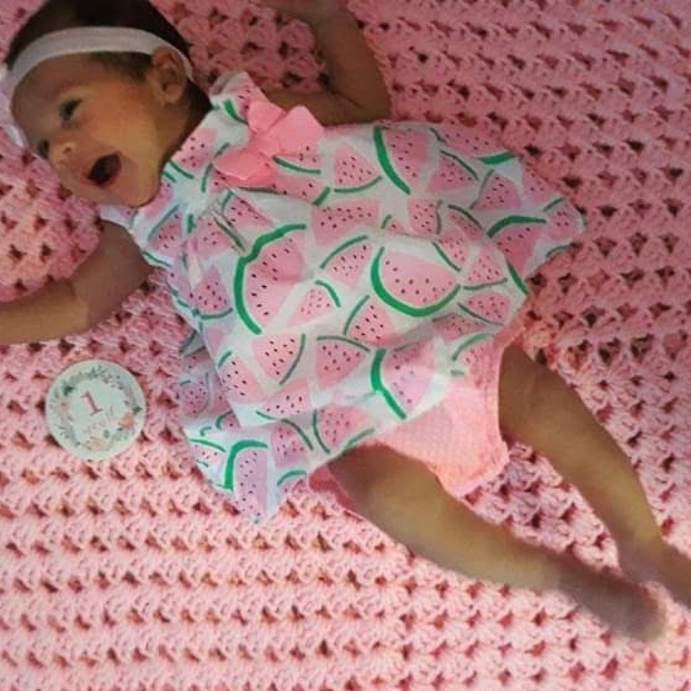 Watermelon Baby Dress with Underwear Built in